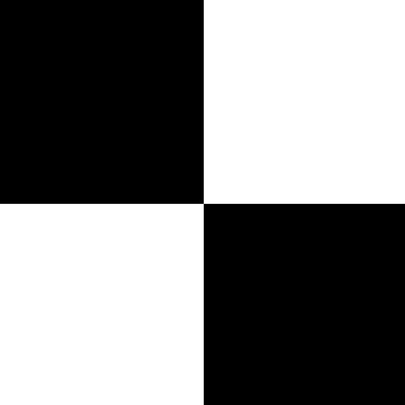 Floor Tile Plain 30.5x30.5cm Black  White 10 Tiles Per Pack