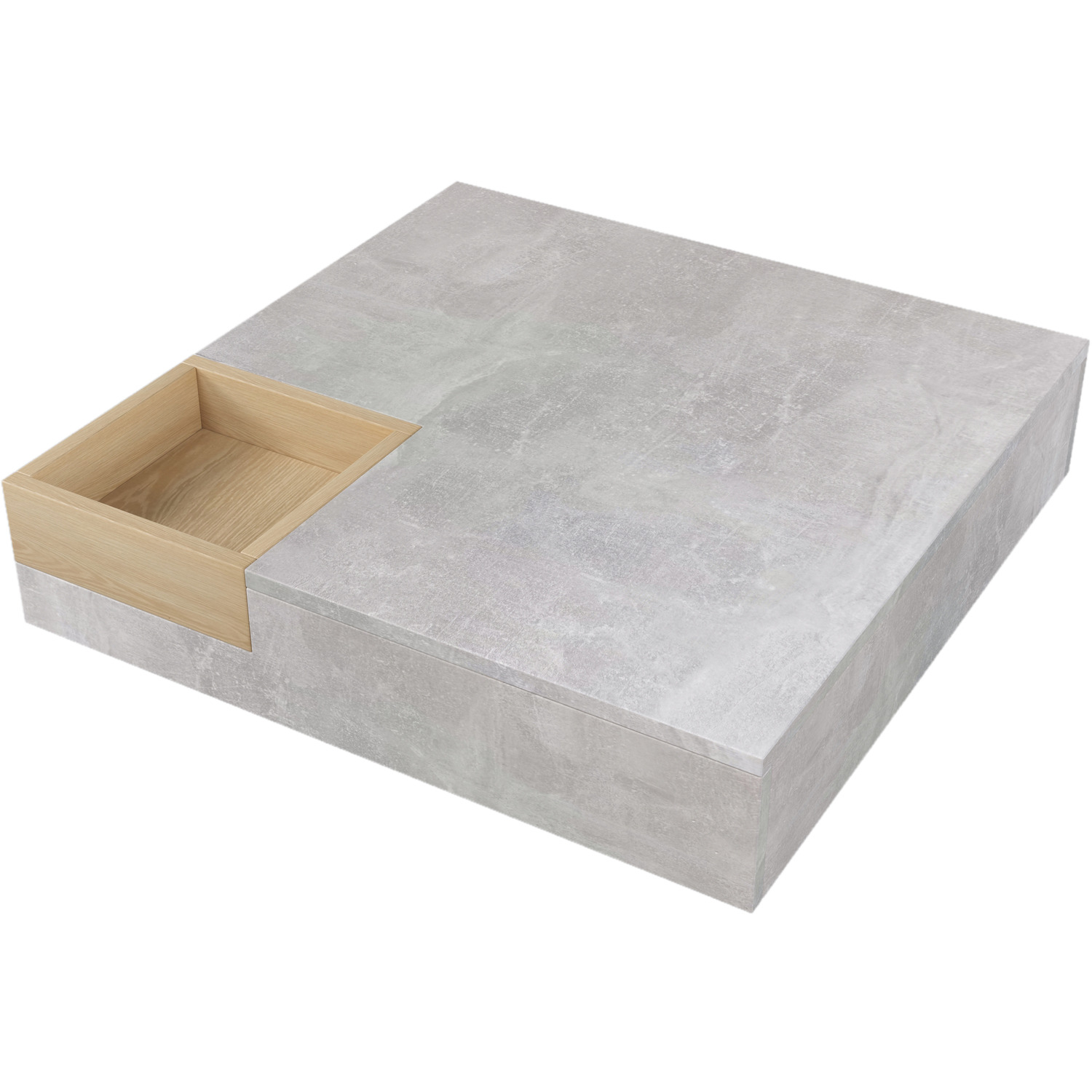 Coffee Table With Removable Storage Box - Grey