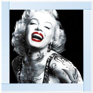 Tattooed Marilyn Monroe Glitter Liquid Wall Art Dcor