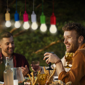 Portable Hanging String Lights Multicolour 6 Pack Battery Powered