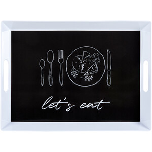 Lets Eat Premium Rectangular Tray
