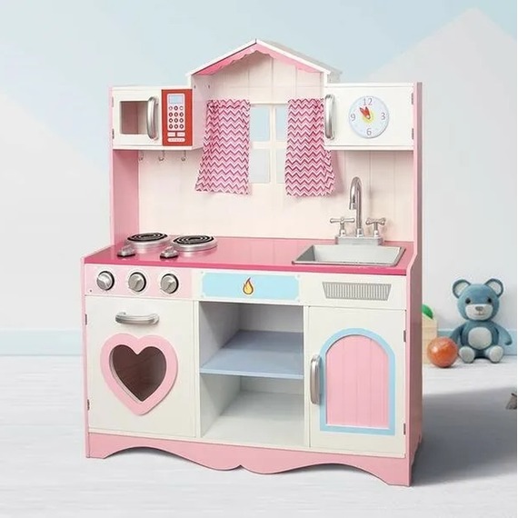 Children's Wooden Kitchen Playset