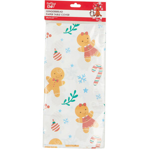 Gingerbread Paper Table Cover