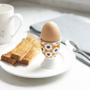 Set Of 6 Retro Egg Cups