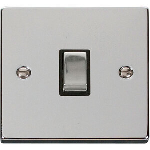 Polished Chrome 1 Gang 20A Ingot DP Switch