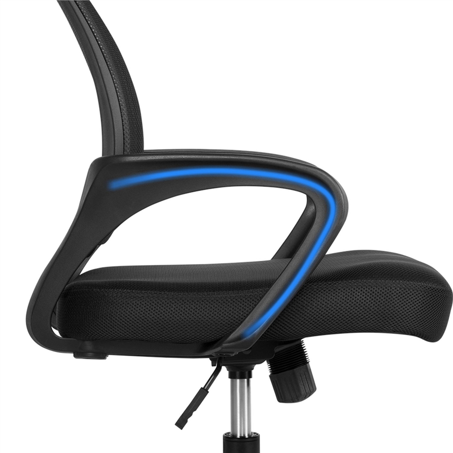 Set Of 2 Adjustable Ergonomic Office Chair - Black