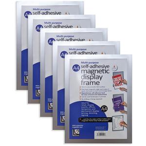 5 x Self-Adhesive Magnetic Display Frames