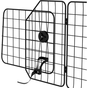 PawHut Dog Guard for Cars with Adjustable Width 93-150cm, Black