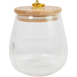 Gold Bamboo Lid Jar 750ml