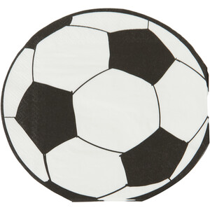 Pack of 16 Football Shaped Napkins