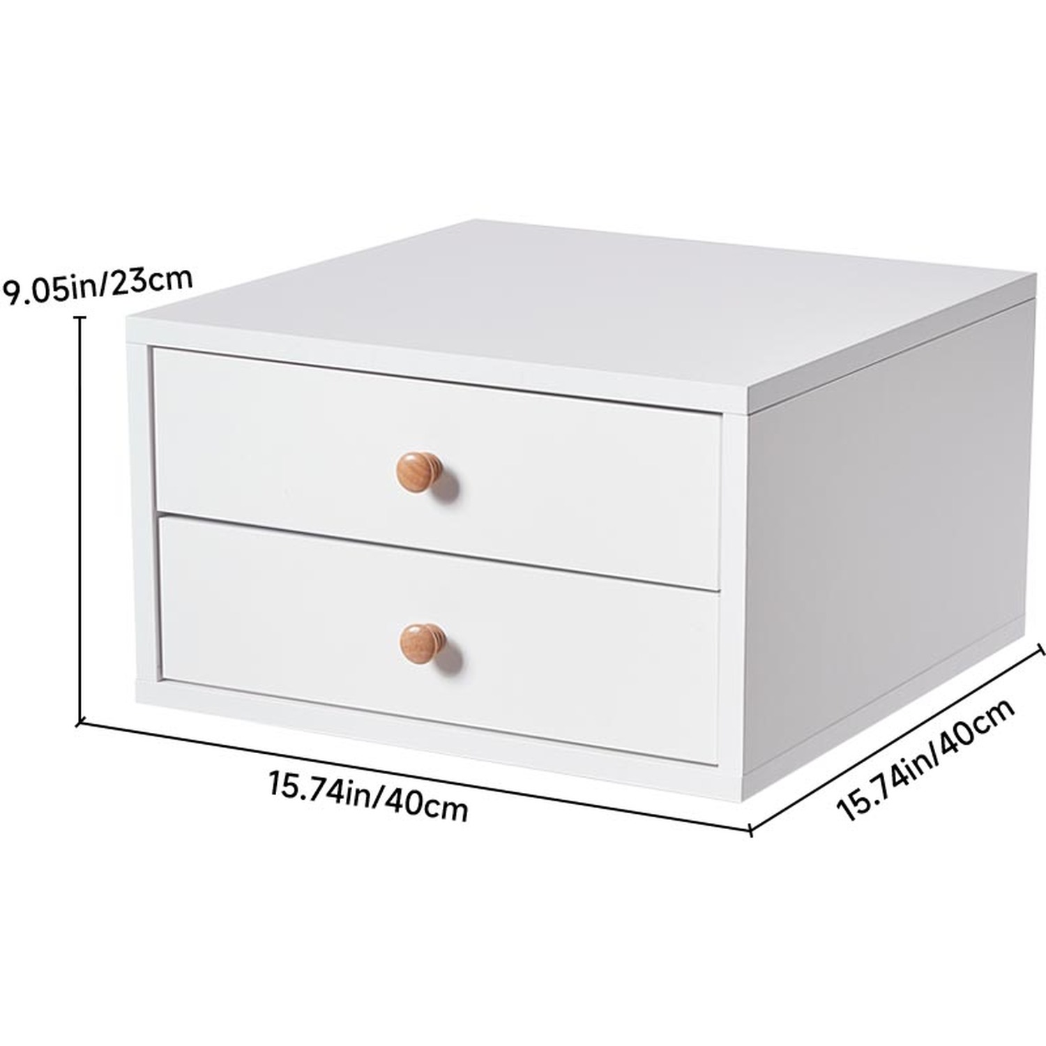Minimalist Wall-mounted Floating Bedside Table - White