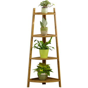 Livingandhome 4-Tier Ladder Plant Stand
