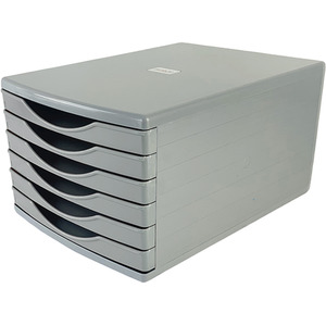 Grey / 21.2cm / 6 Desktop Drawer Tower Set shot 7965312