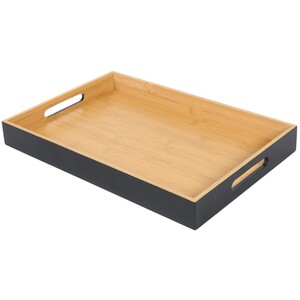 Black Large Bamboo Tray
