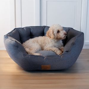 AllPetSolutions Alfie Premium Luxury Dog Bed Grey
