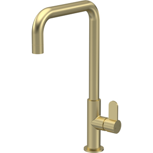 Kitchen Mono Mixer Tap with 1 Lever Handle Brushed Brass 361mm