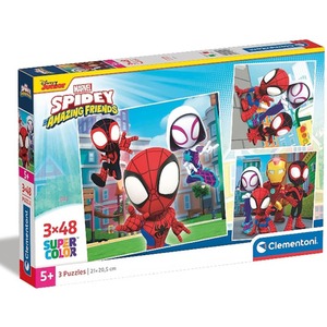 Spidey And His Amazing Friends 3 x 48pc Puzzles