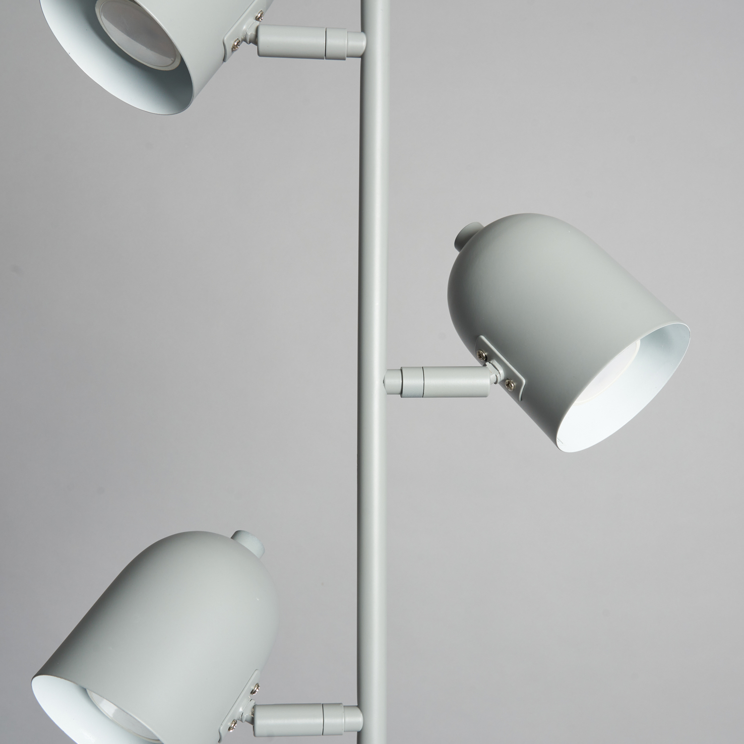 Harry 3 Light Task Light Floor Lamp - Grey