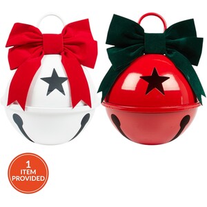 Velvet Bow Bell Decoration