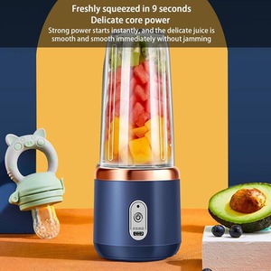 Blue 6 Blade Portable Blender Dual Cups 13 4oz shot 10272390
