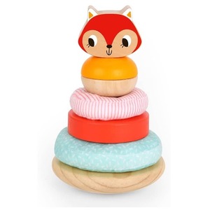 Wooden Stacking Fox Tower