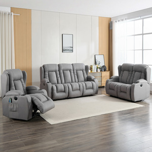 Caesar Technology Fabric Electric Recliner Sofa Set