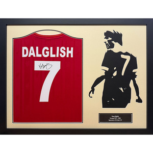 Kenny Dalglish Signed Framed Retro 1986 Liverpool Shirt