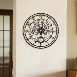 Metal Minimalist Arabic Numerals Wall Clock