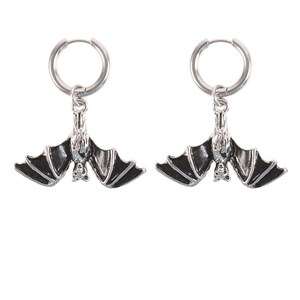 Hanging Bat Dangle Earrings For Edgy Style