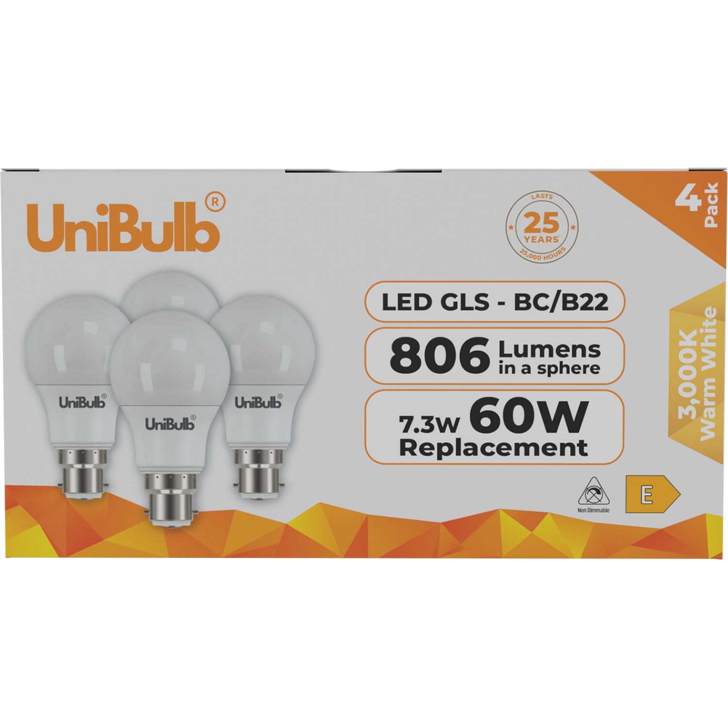 Image of UniBulb LED GLS B22 (BC) 806lm&hellip;
