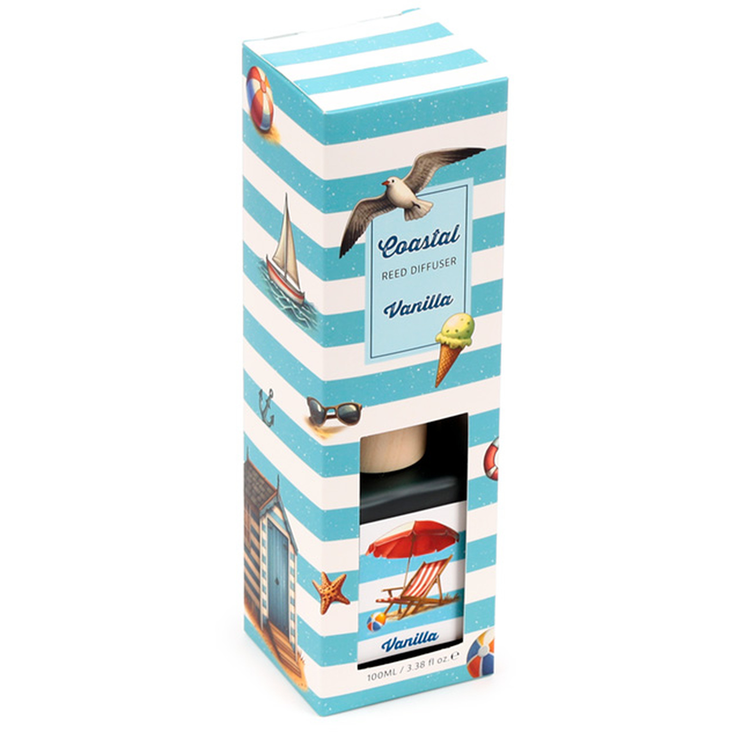 Reed Diffuser - Coastal Vanilla - Blue