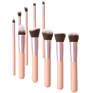 Set of 10 Professional Makeup Brush Tools