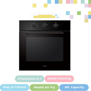 60L Mechanical Control Built-in Electric Fan Oven with Air Fry Function