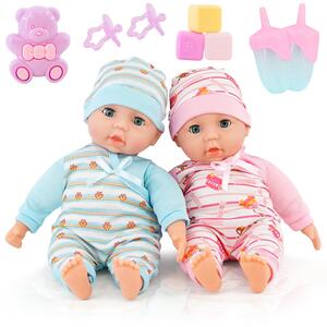 Twin Baby Dolls Set
