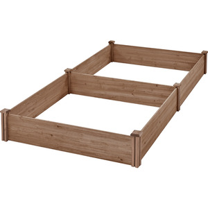 Dark Brown / 124cm Yaheetech Divisible Planter Box Garden Bed shot 11684924