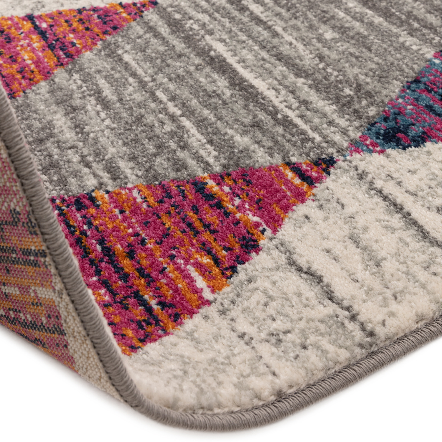 Muse Harlequin Pink Geometric Area Rug