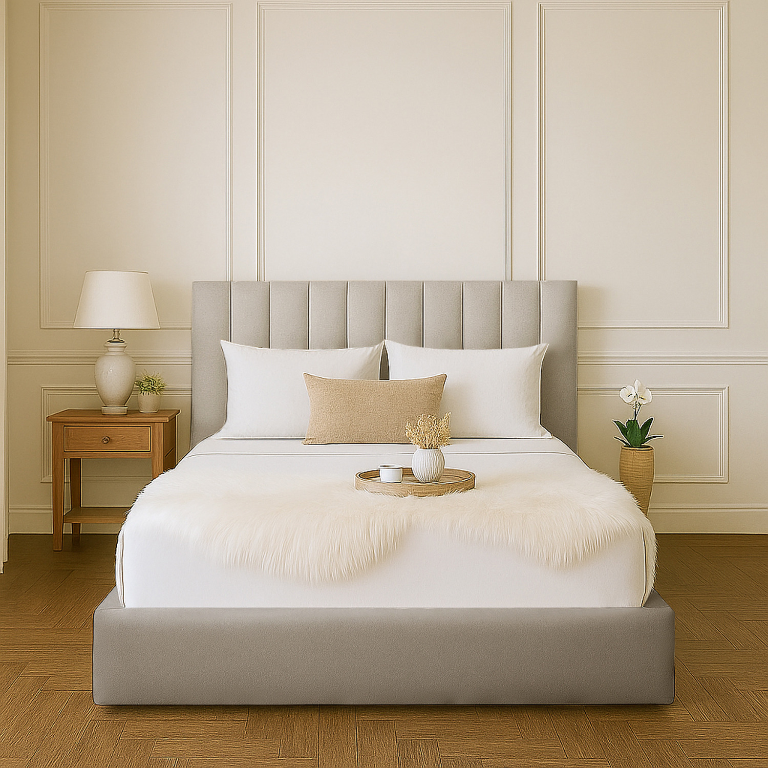 Gloria Bed Frame - Silver King