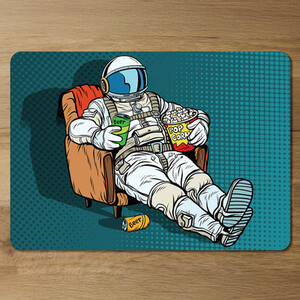 loneliness in space. Pop art retro Designer Placemat Set