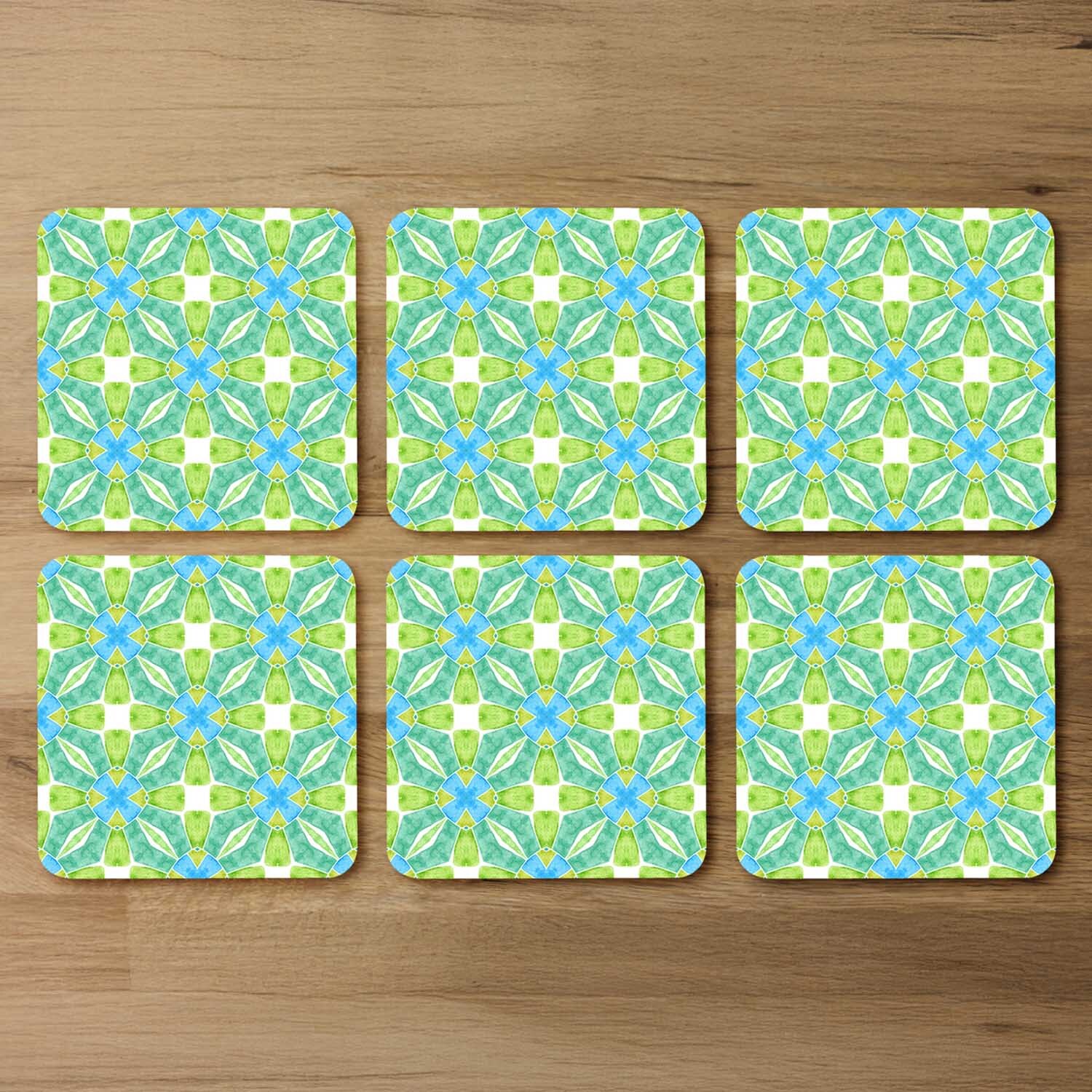 Green Optimal Boho Chic Coaster - Green