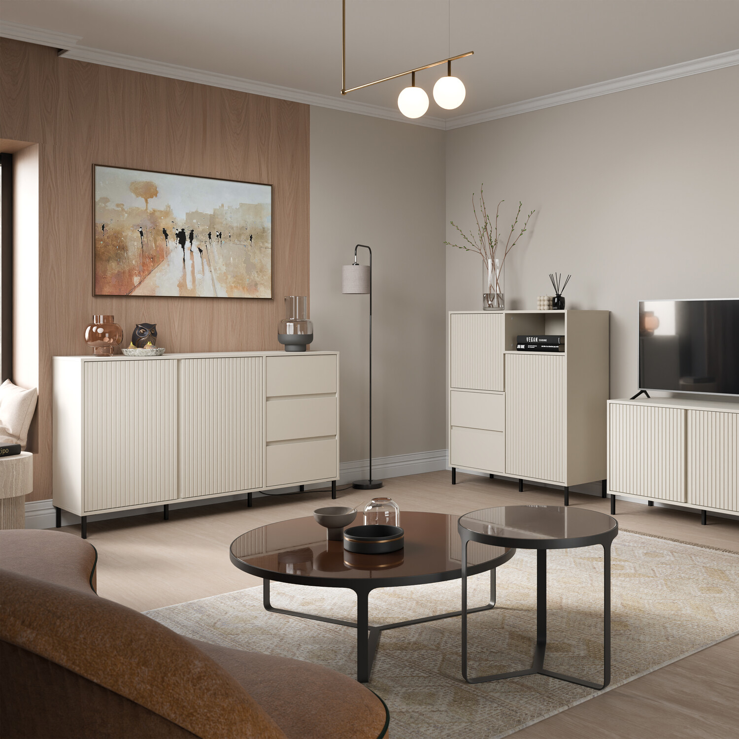 Avenale Wide Sideboard - Cashmere