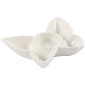 White Butterfly Ceramic Tealight Candle Holder for Home Decor