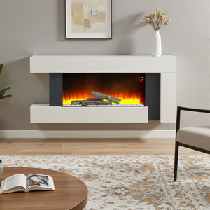 Luxury Wall Mounted Electric Fireplace with Remote Control