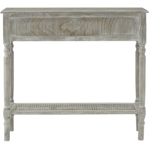 Heritage Two Drawer Grey Wash Rectangular Console Table