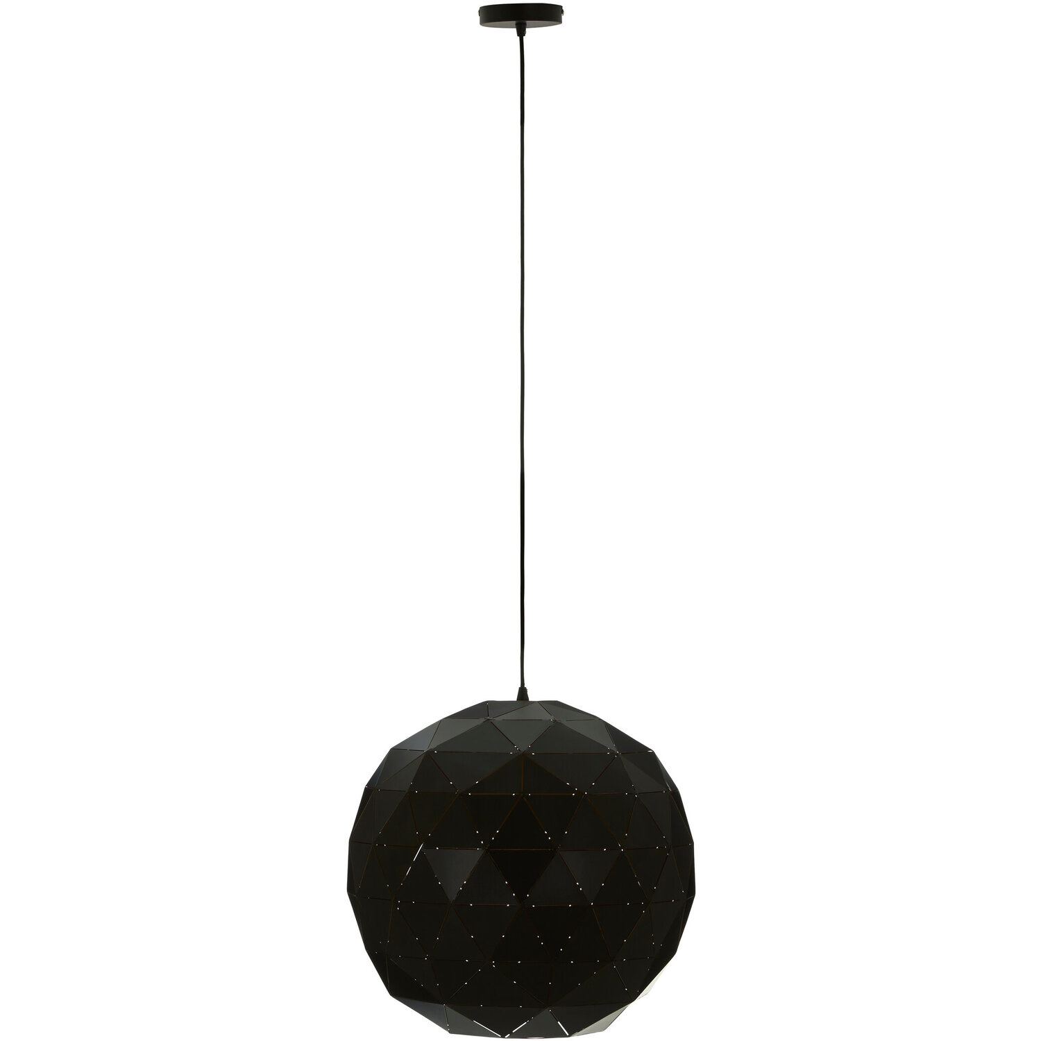 Mateo Medium Black and Copper Pendant Light - Black