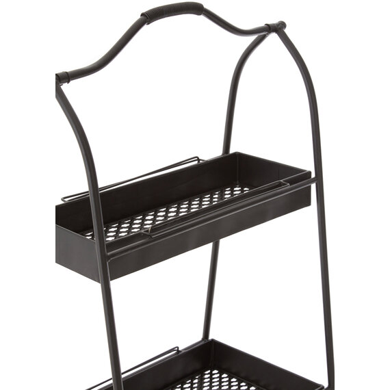 Lexa Black Metal Storage Rack