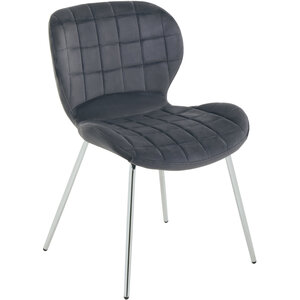 Warton Grey Velvet Dining Chair
