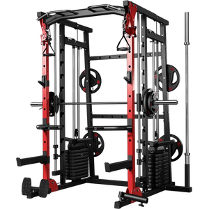 Multi Gym Smith Machine Squat Rack Cage Multifunction Home Gym