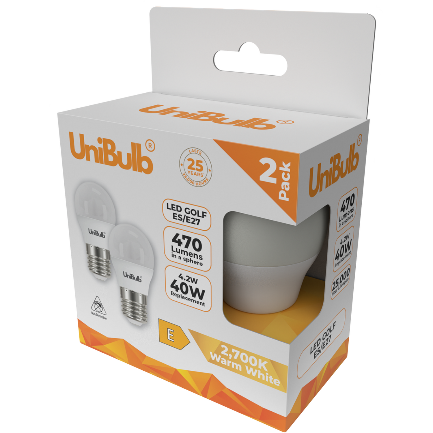 Image of UniBulb LED Golf Ball E27 470lm&hellip;