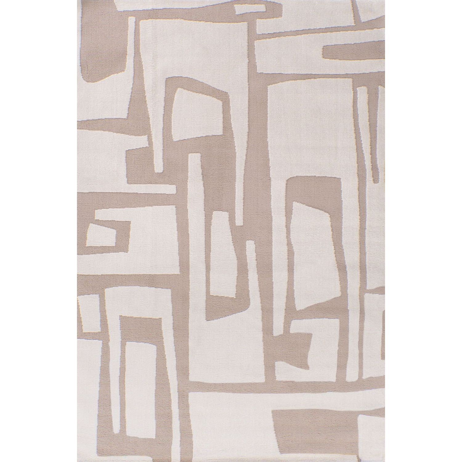 The Rugs Loft Modern Abstract Textured Ivory Rug 240X340 Cm - Beige / 170.0Cm - Image 3