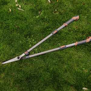 Kent & Stowe SureCut Adjustable Height Lawn Shears - Chrome-Plated Blades, Extendable Handles